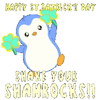 St Patricks Day Penguin Sticker by Pudgy Penguins
