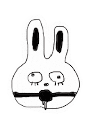 うさぎ Sticker by QOOZA