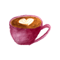 Coffee Cup Sticker by KatarinaBric