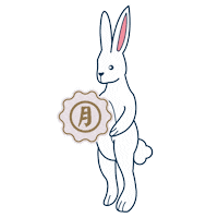 sceneshang rabbit lantern rabbits mooncake Sticker