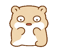 Arachi_copin character question hamster 햄스터 Sticker