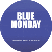 Blue Monday Sticker by DCMS