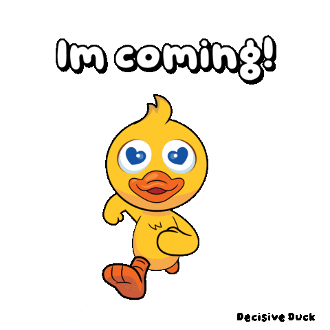 Duck Coming Sticker by VeeFriends