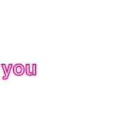 YouTurnNeon pink light neon sign Sticker