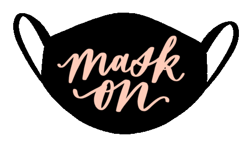 Mask Lettering Sticker
