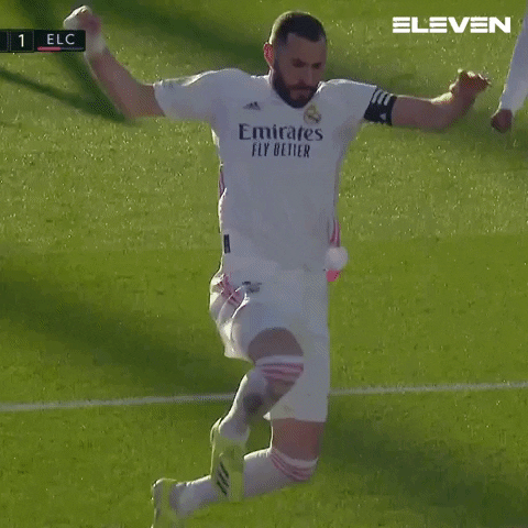 Real Madrid Benzema GIF by ElevenSportsBE