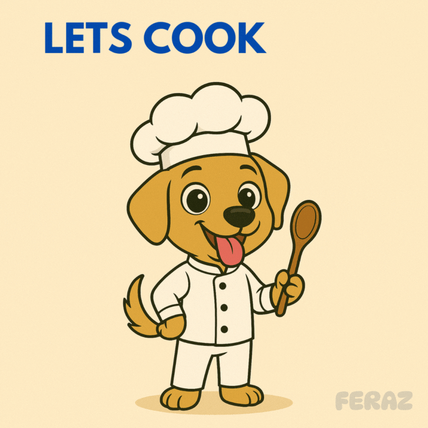 Dog Cooking GIF by Feraz NFT