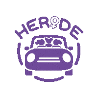 HERide herride heride female rideshare her ride Sticker