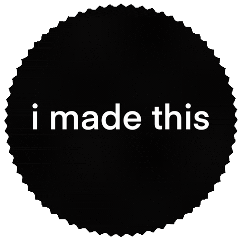 I Made This Sticker by Pretty Paper and Company