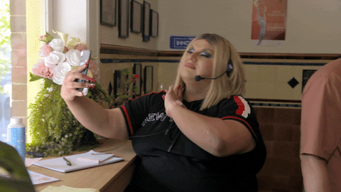 Phone Drag GIF by Celebrity Apprentice Australia