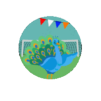 Holland Peacock Sticker by LioxFoundation