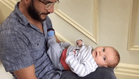 Dad Makes His Tiny Baby Smile With Lovely Story