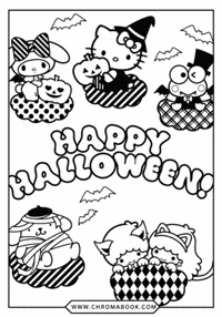 Hello Kitty Halloween GIF by Chromabook