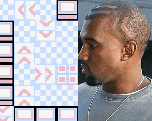 Kanye West Hair GIF