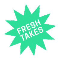 TheDoe news white green star Sticker