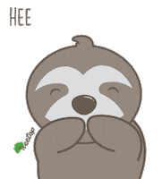 Laugh Sloth Sticker by Life In Treetop