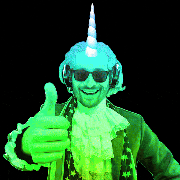 Rainbow Thumbs Up GIF