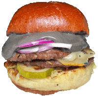 Burger Cheeseburger Sticker by foodbabyny