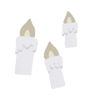 Halloween Candle Sticker