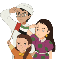 YoakemaeSan flag uae national day uae flag Sticker