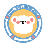 good boy dog Sticker by Ottavia Baldi