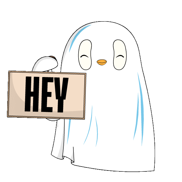 Ghost Penguin Sticker by Pudgy Penguins