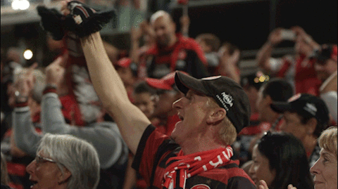 wswanderersfc giphyupload reaction football celebration GIF