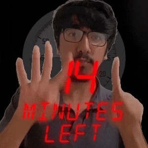 14 minutes left
