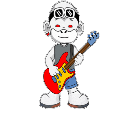 Rock Guitar Sticker by Zhot