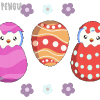 Easter Eggs Penguin Sticker by Pudgy Penguins