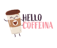 Coffee Hello Sticker by czasnabutypl