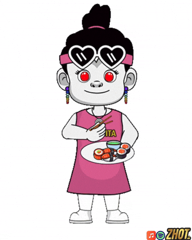 Sushi Roll GIF by Zhotcita