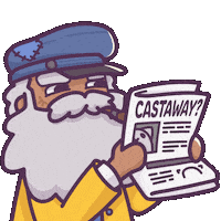 Cat What Sticker by Castaways