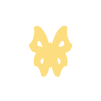 Yellow Butterfly Loop Sticker