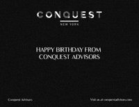 Birthday Realestate GIF by Conquest Advisors NYC