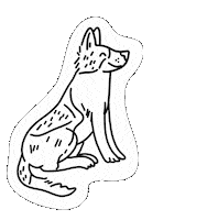 High Five Dog Sticker