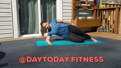 daytodayfitness giphygifmaker planks day to day fitness plank variations GIF