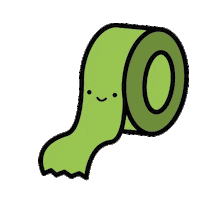 Happy Tape Sticker by Pysselbolaget