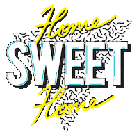 home sweet home art Sticker