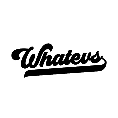 I Dont Care Whatever Sticker by LULUSIMONSTUDIO
