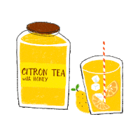 Tea Time Summer Sticker by H Mart