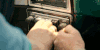 conan obrien fighting over the radio GIF by Team Coco