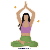 Yoga Meditation Sticker by Astromistica