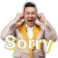 Sorry Artist Sticker by Wellous