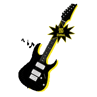 Rock Guitar Sticker by Zuhal Müzik