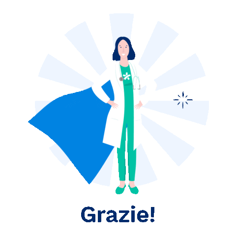 Grazie Sticker by Doctoralia