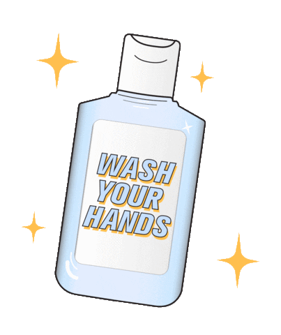 Wash Your Hands Hand Sanitizer Sticker by Avery Products