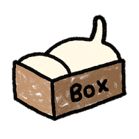 Cat Box Sticker