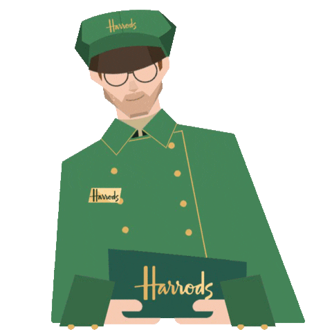 Green Man Sticker by Harrods