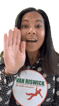 Happy Right Here Sticker by Van Riswick